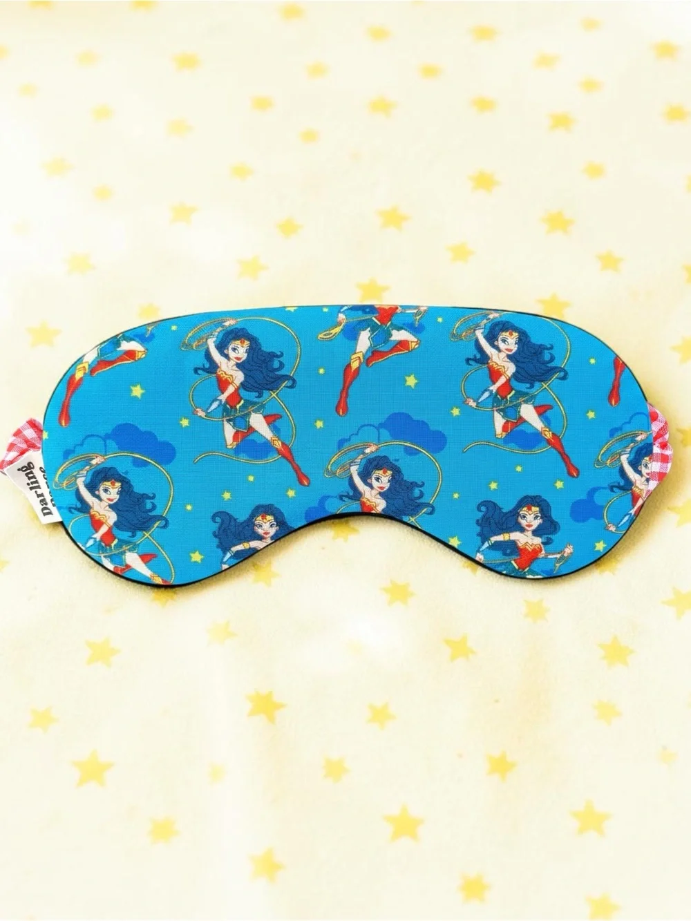 Girl Superhero Wonder Woman Print Kids Sleep Mask
